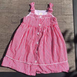 Gymboree - Red & White stripes dress 👗❤️